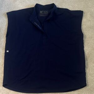 Figs Women’s Navy Blue Scrub Top-Rafaela Oversized